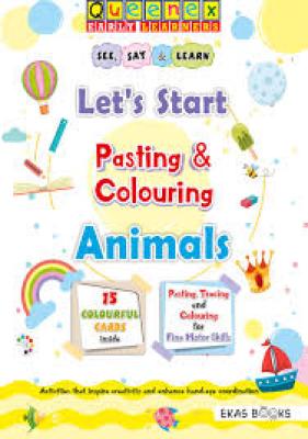 Pasting &amp; Colouring  Animals